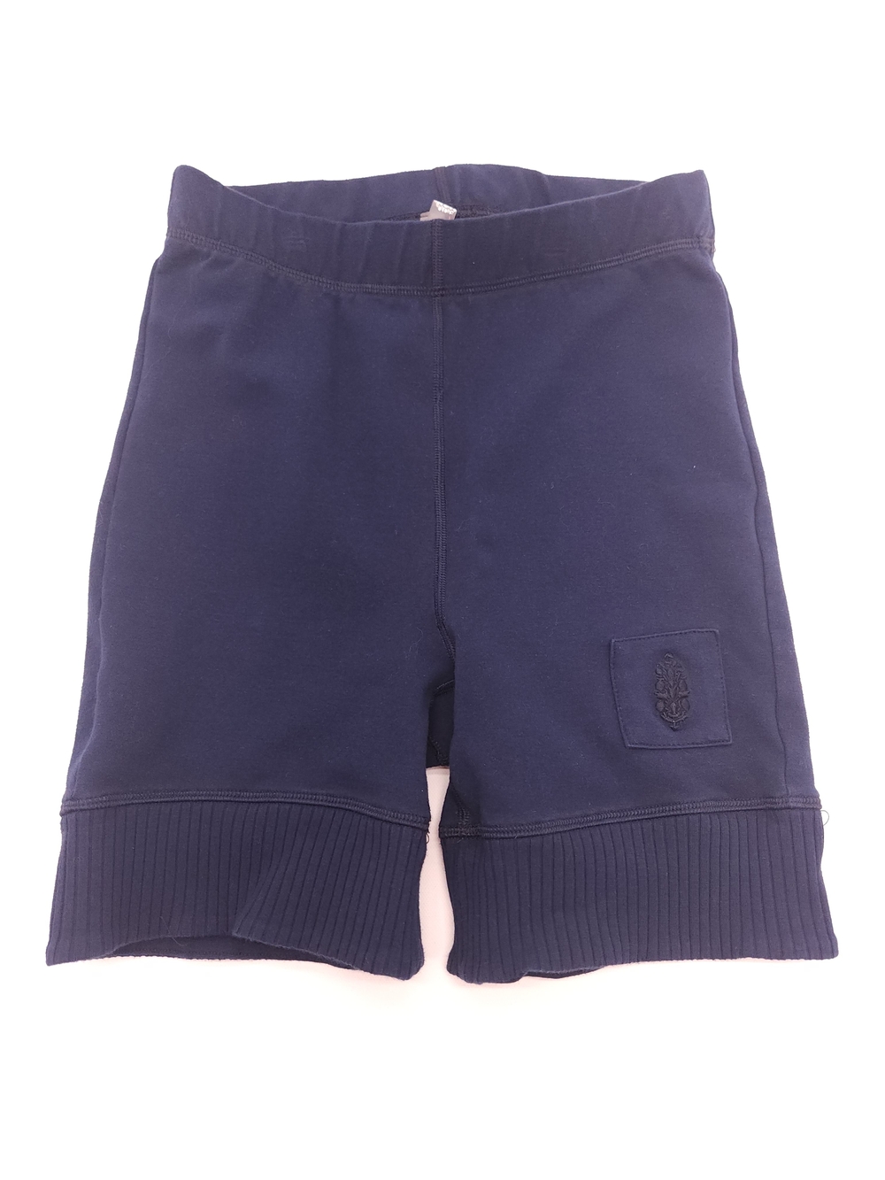 Free People Movement Navy High Rise Biker Shorts XS Ribbed Hem Stretch Athletic